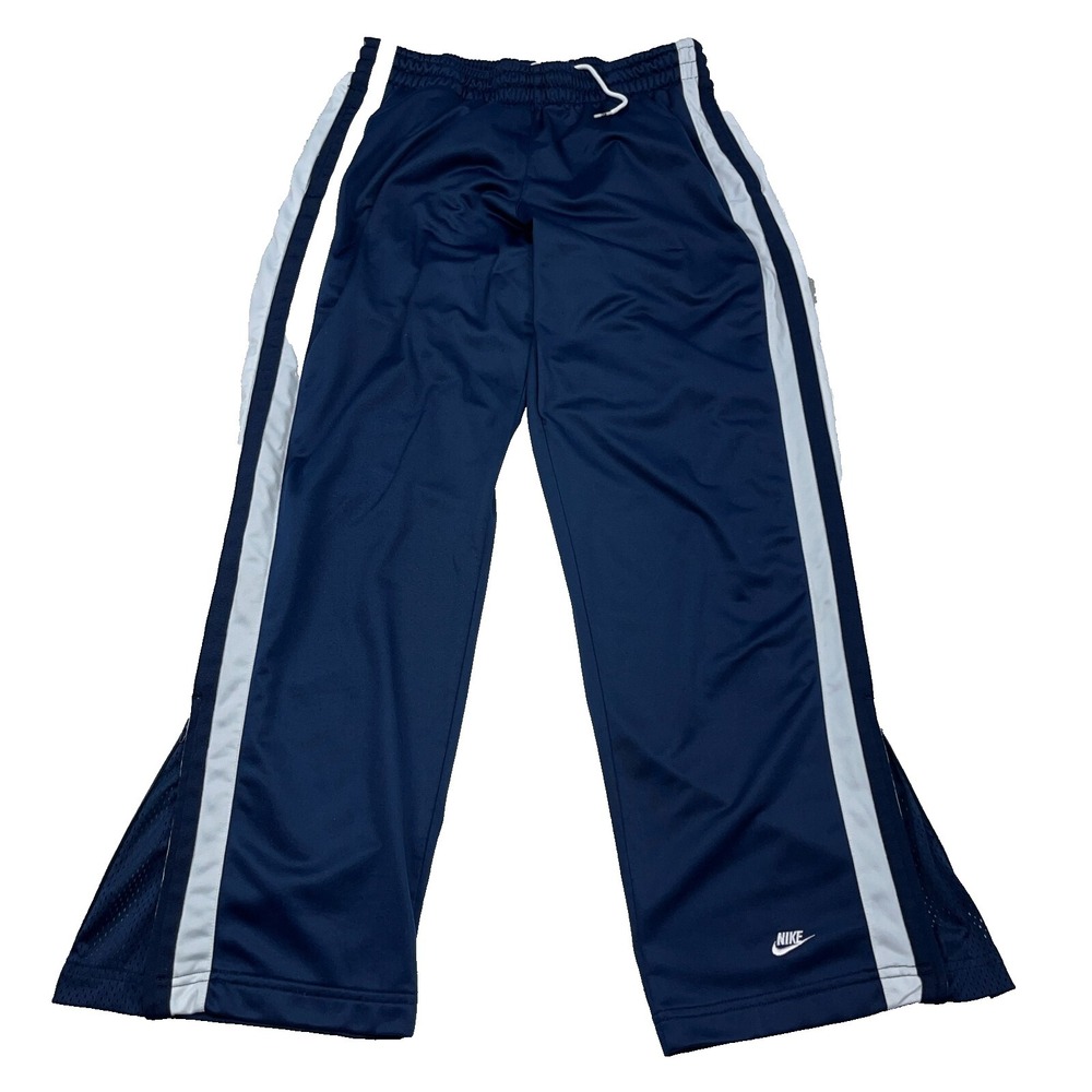 Nike Sweatpants Men XL Blue White Jogger Sweats Performance Track Suit Warm Ups